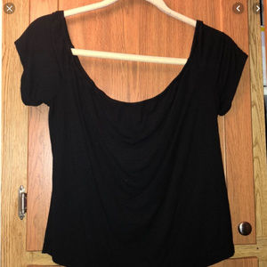 Black Mossimo off the shoulder top size small